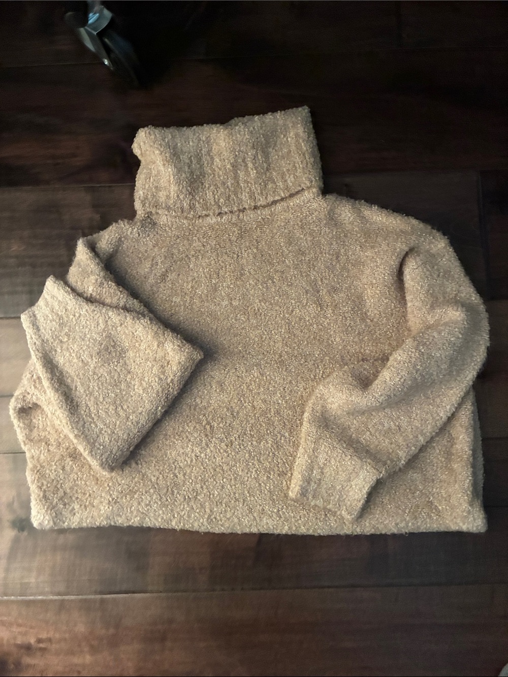 GAP Cream Bouclé Turtleneck Sweater